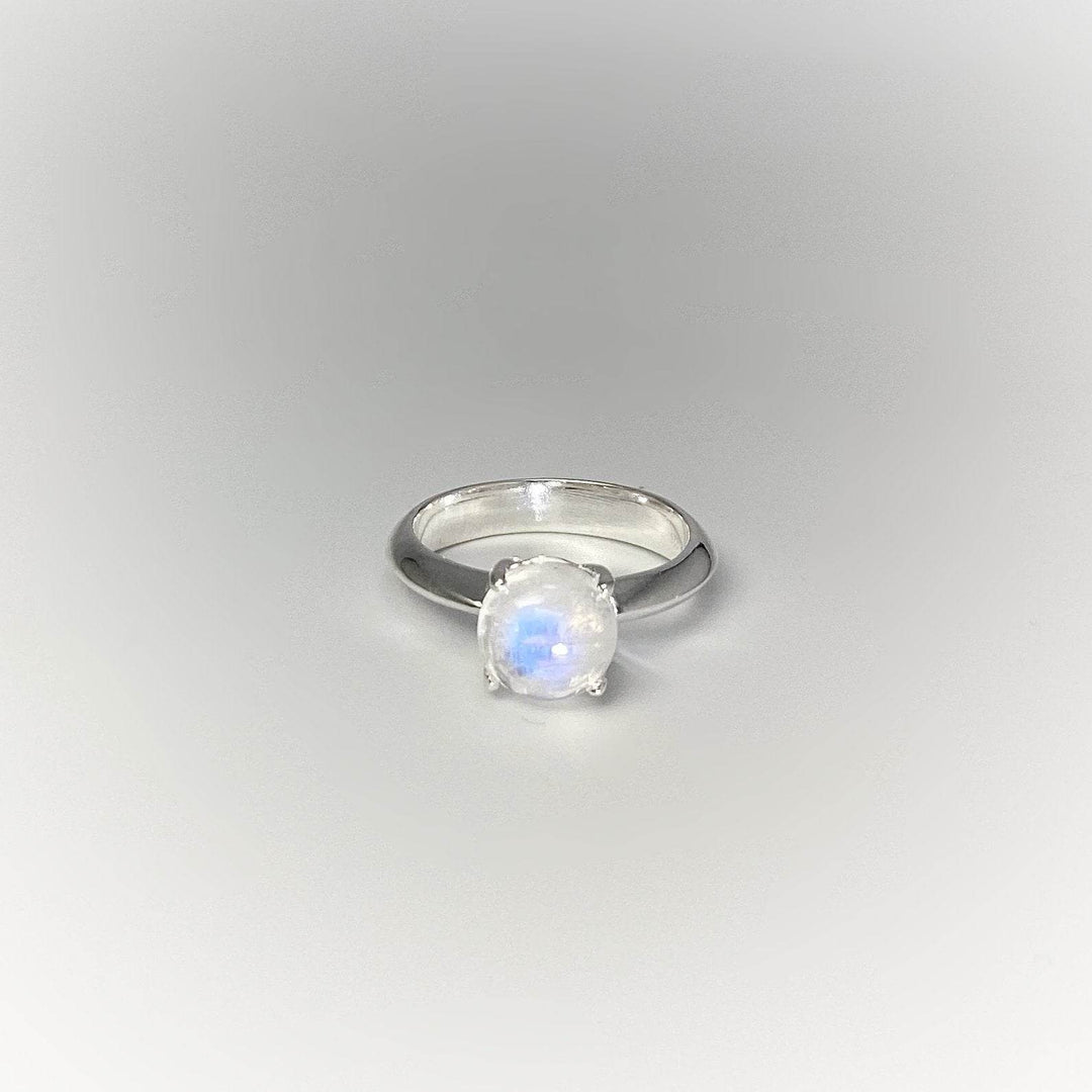 Rainbow Moonstone Ring - Rocks and Gems Canada