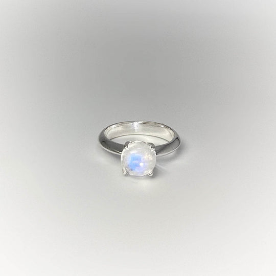 Rainbow Moonstone Ring - Rocks and Gems Canada