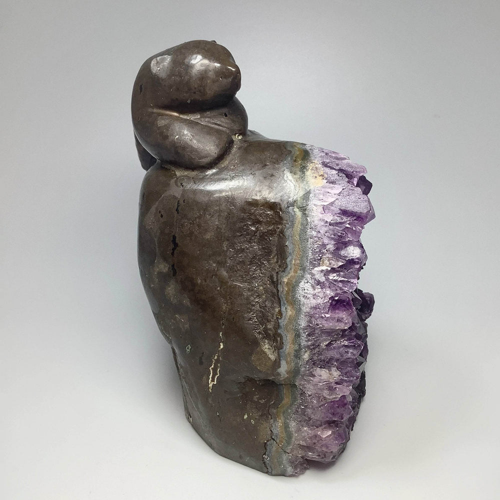 Amethyst Bear Carving - Rocks and Gems Canada