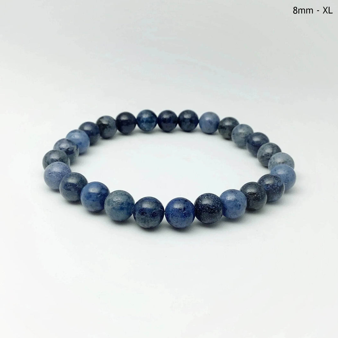 Dumortierite Beaded Bracelet - Rocks and Gems Canada