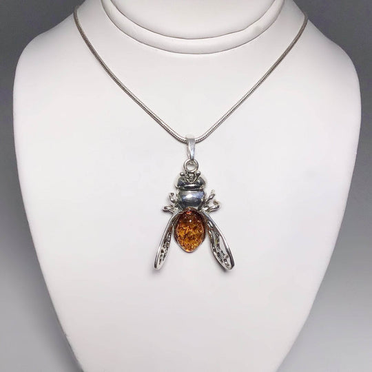 Cognac Amber Pendant - Rocks and Gems Canada