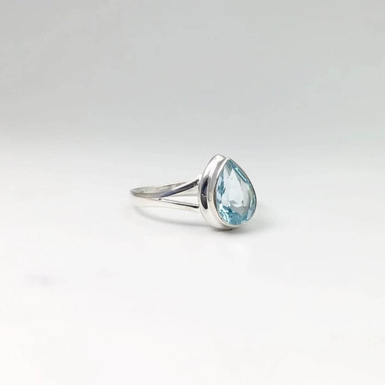 Blue Topaz Ring - Rocks and Gems Canada