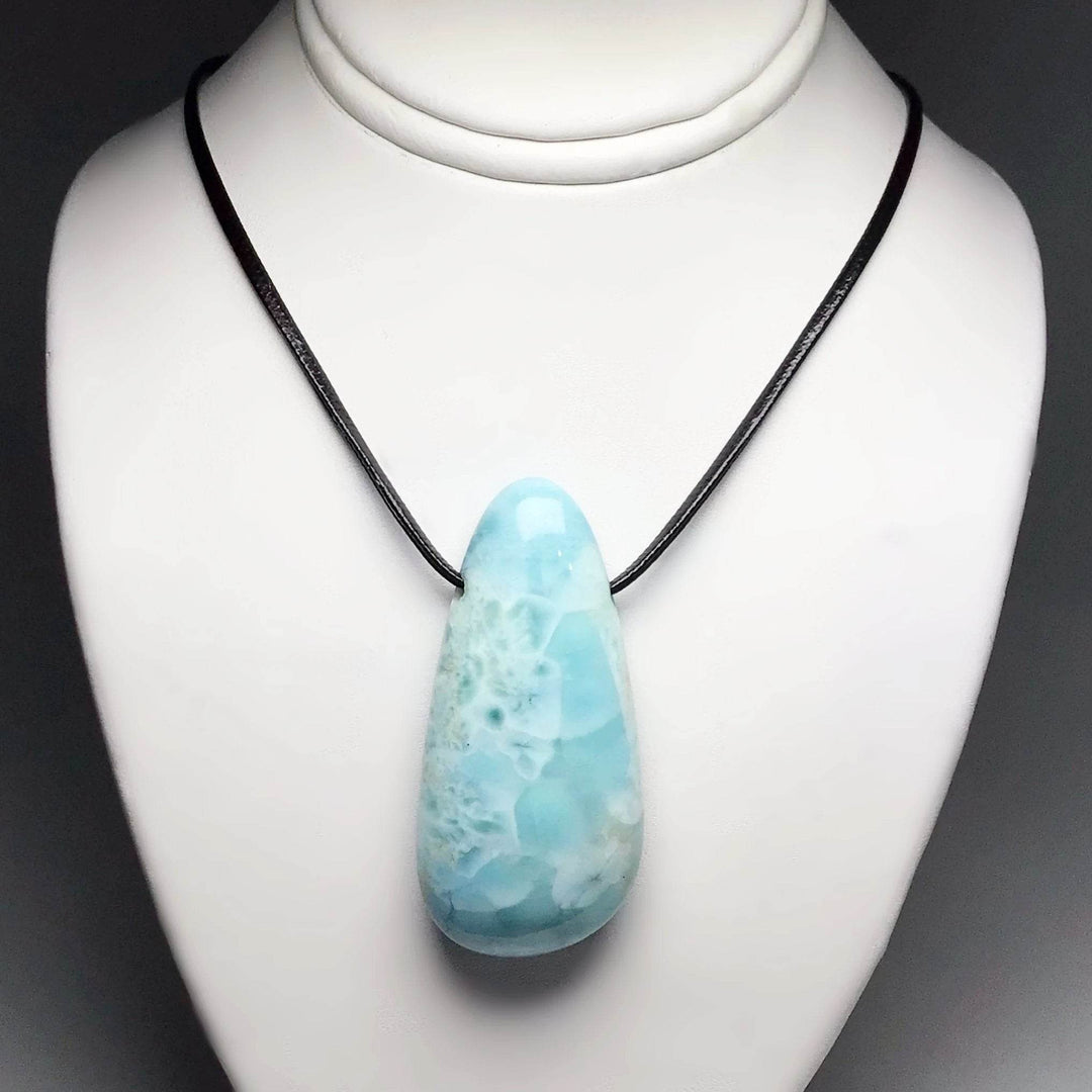 Larimar Drilled Pendant - Rocks and Gems Canada