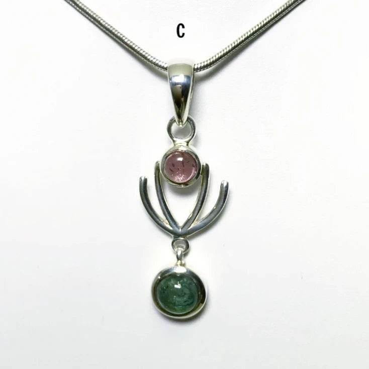 Mixed Tourmaline Pendant - Rocks and Gems Canada