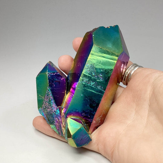 Titanium Quartz Cluster - Rocks and Gems Canada