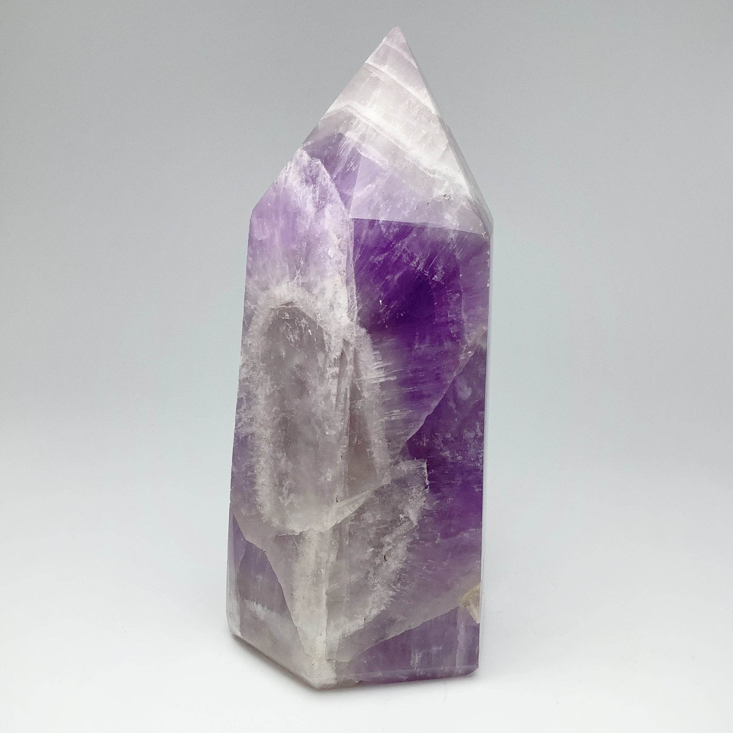 Chevron Amethyst Large Point - Rocks and Gems Canada