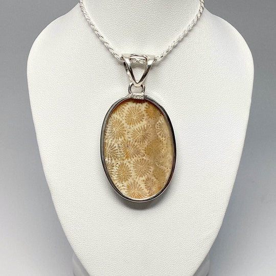 Fossilized Coral Pendant - Rocks and Gems Canada
