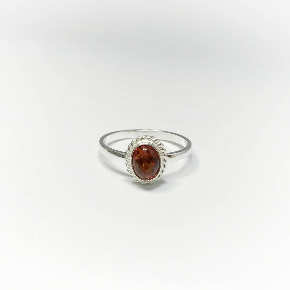Cognac Amber Ring - Rocks and Gems Canada