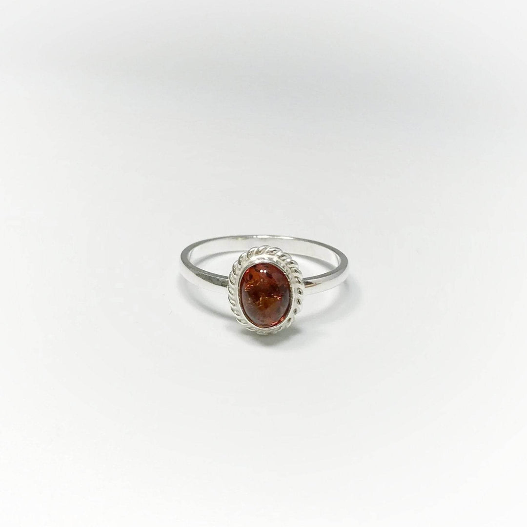 Cognac Amber Ring - Rocks and Gems Canada
