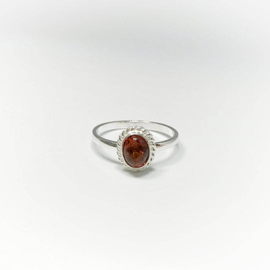 Cognac Amber Ring - Rocks and Gems Canada