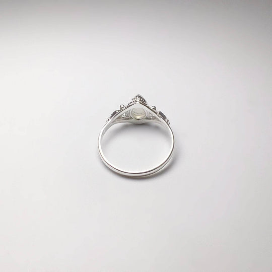 Rainbow Moonstone Ring - Rocks and Gems Canada