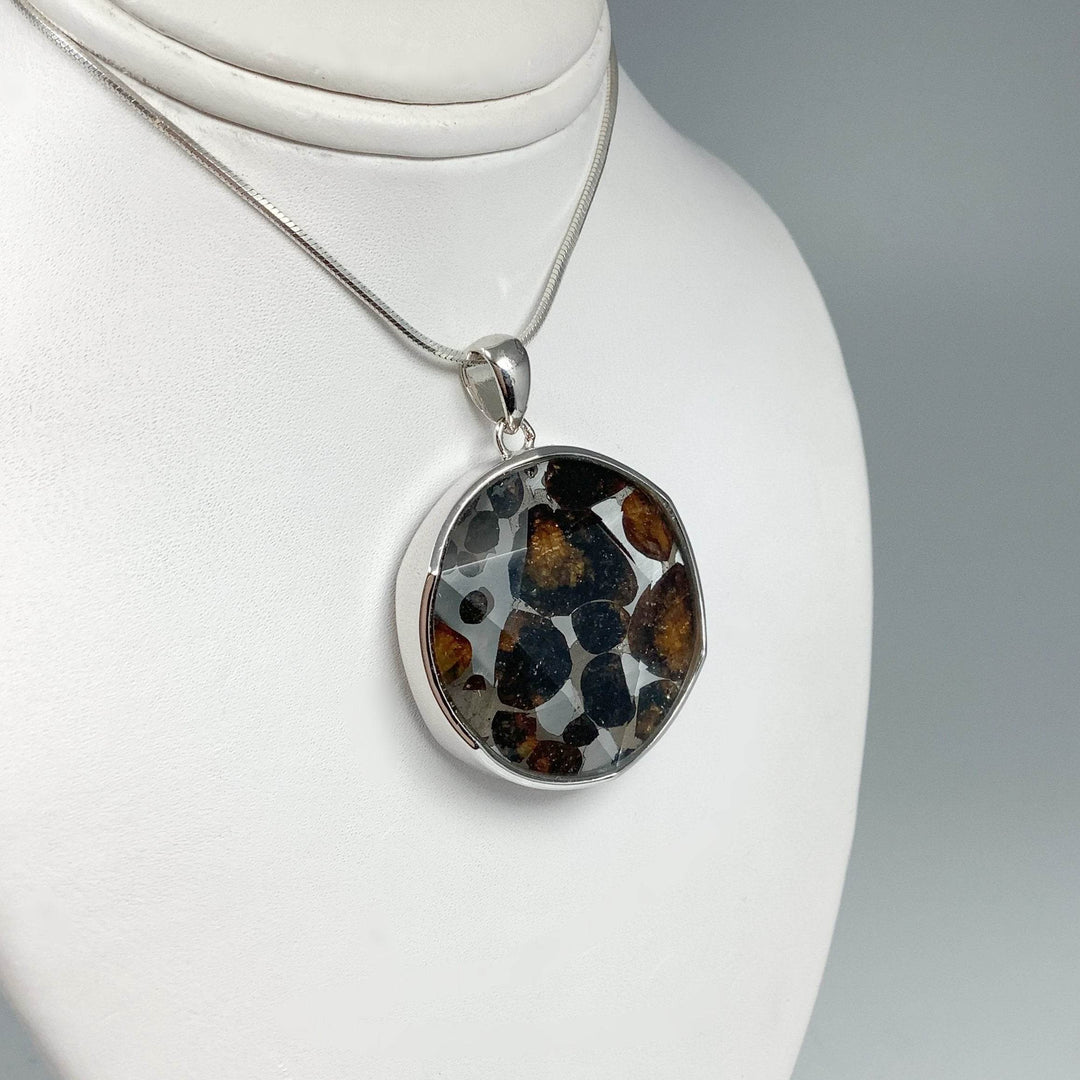 Sericho Meteorite Faceted Pendant - Rocks and Gems Canada