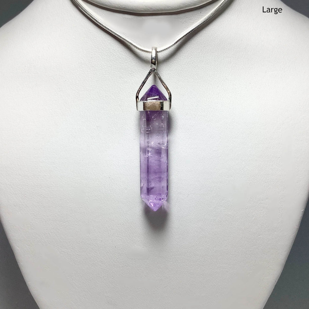 Amethyst Double Terminated Point Pendant - Rocks and Gems Canada