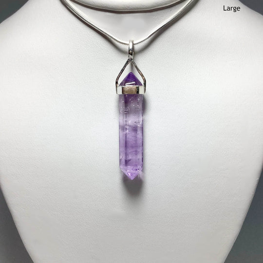 Amethyst Double Terminated Point Pendant - Rocks and Gems Canada