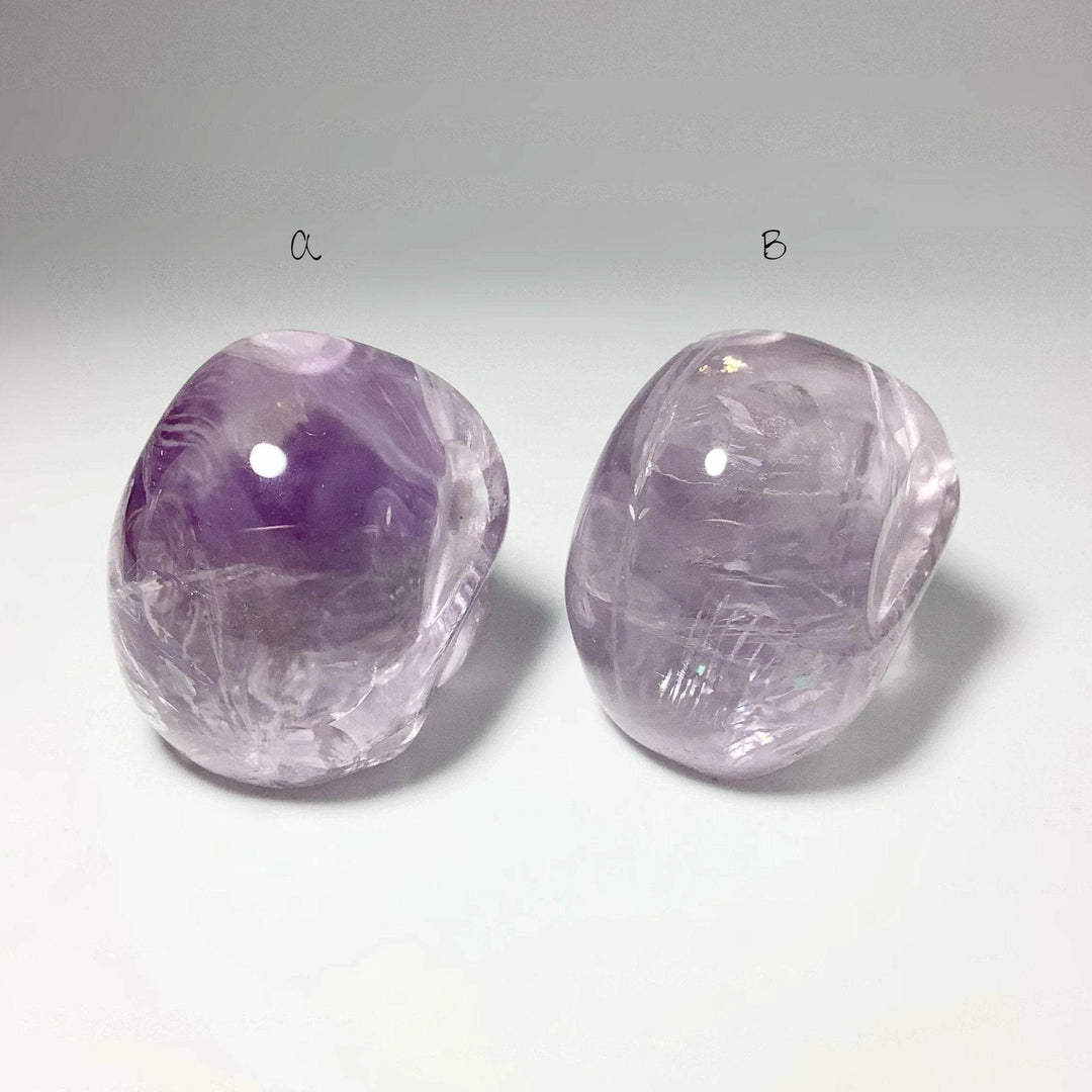 Carved Amethyst Crystal Skull - Rocks and Gems Canada