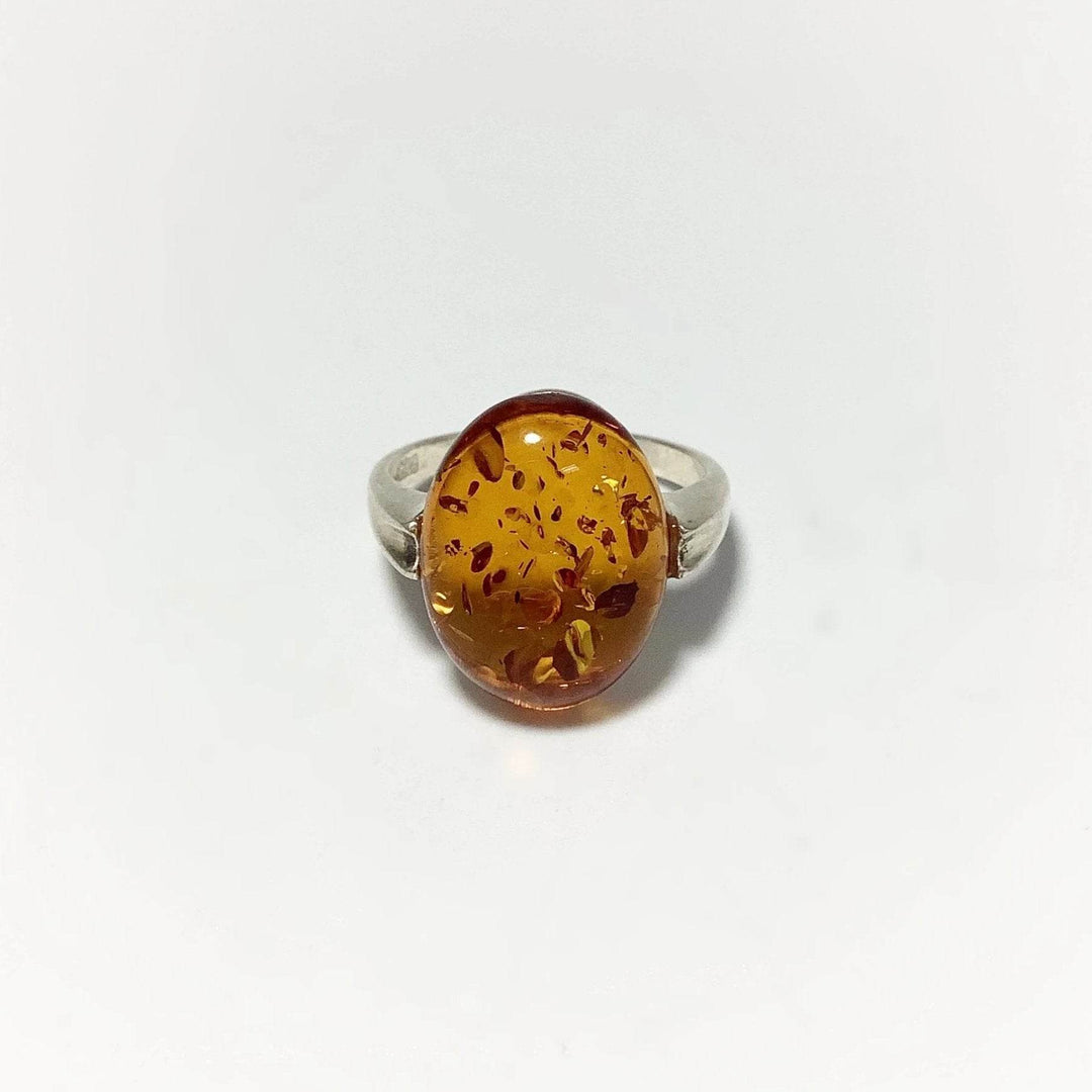Cognac Amber Ring - Rocks and Gems Canada