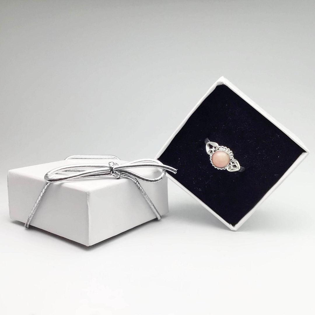 Pink Peruvian Opal Ring - Rocks and Gems Canada