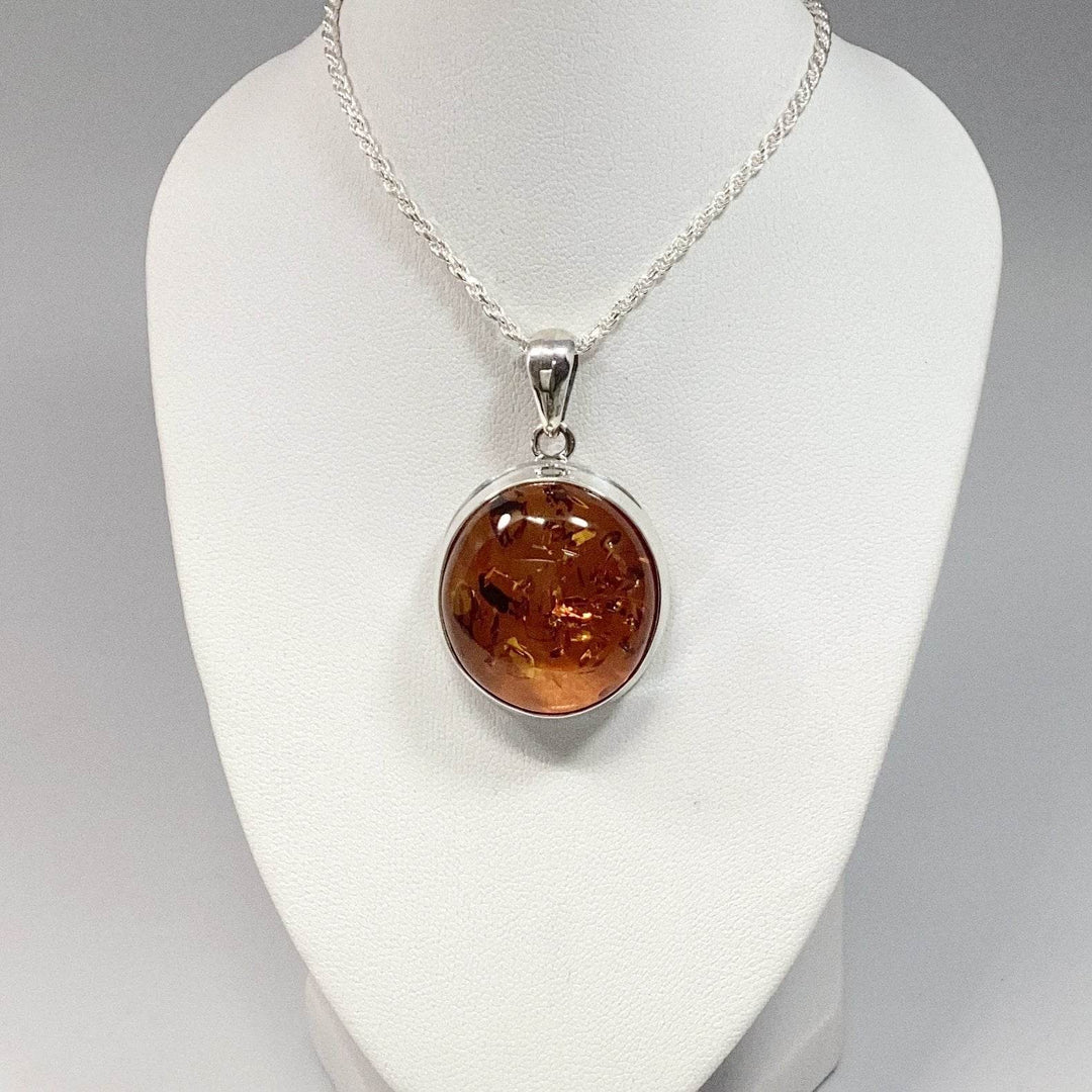 Cognac Amber Pendant - Rocks and Gems Canada