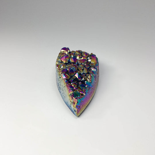 Rainbow Amethyst Druze Cluster Teardrop Carving - Rocks and Gems Canada