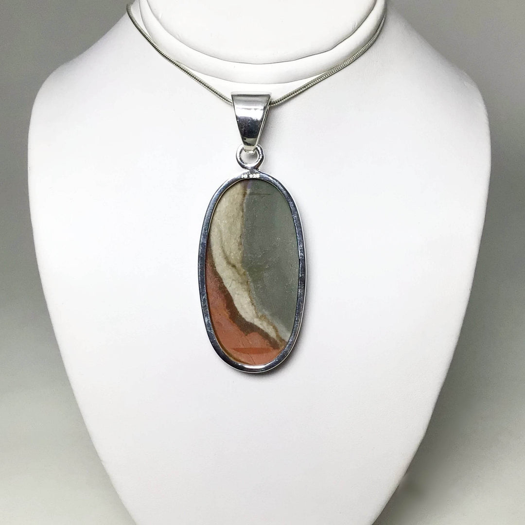 Polychrome Scenic Jasper Pendant - Rocks and Gems Canada
