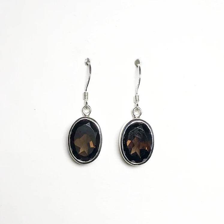 Smoky Quartz Dangle Earrings - Rocks and Gems Canada