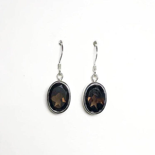 Smoky Quartz Dangle Earrings - Rocks and Gems Canada