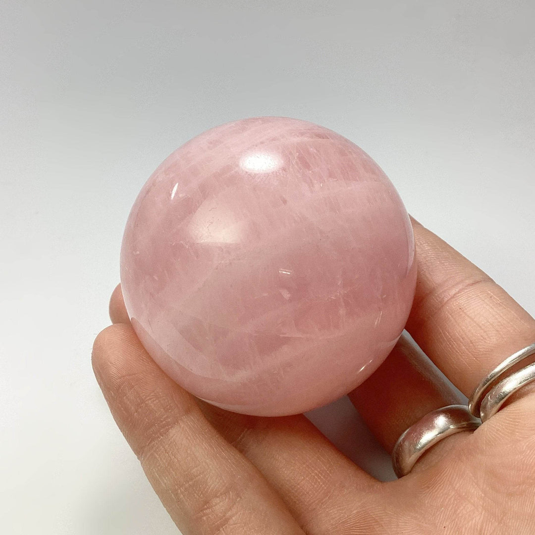 Rose Quartz Sphere - Rocks and Gems Canada