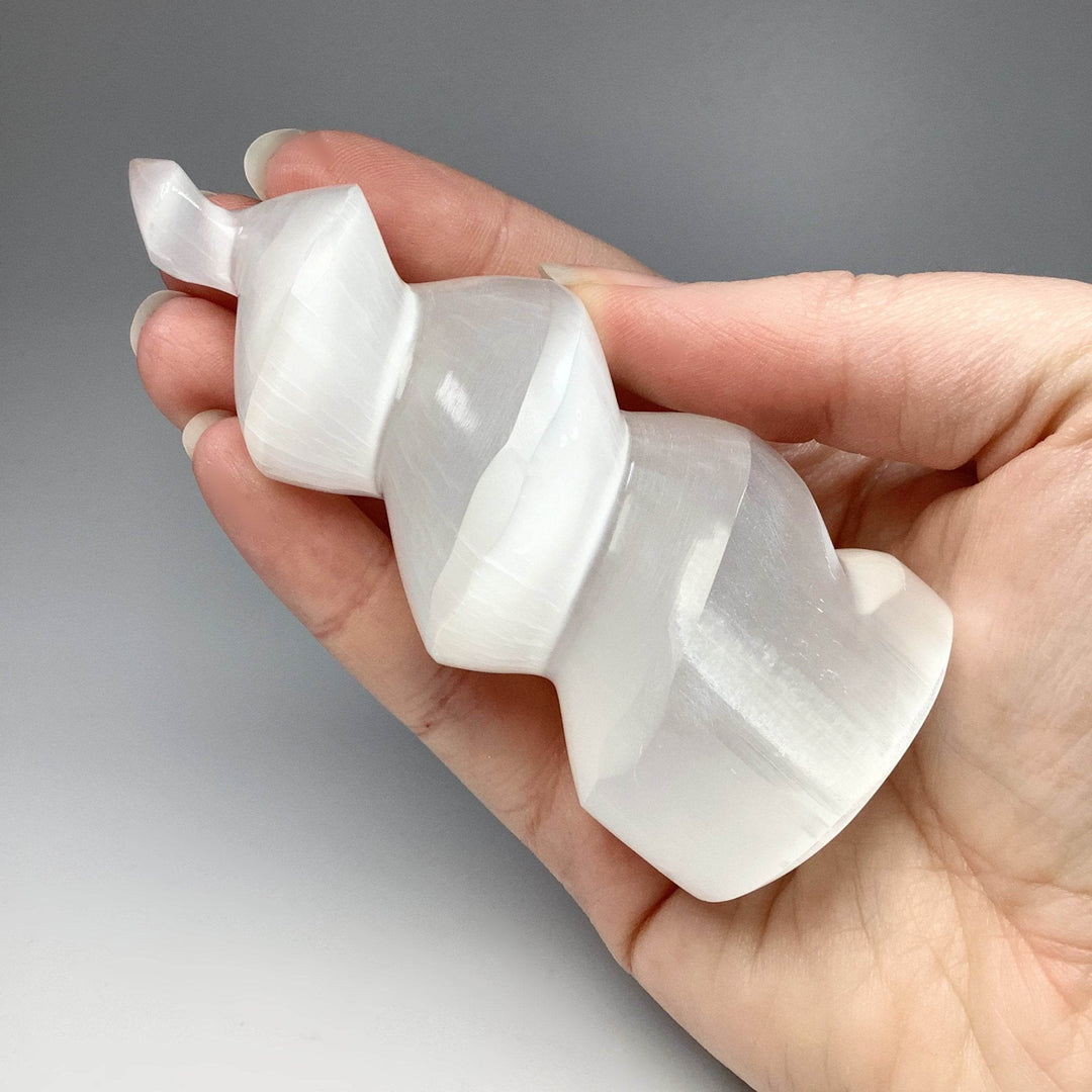 Selenite Spiral Carving - Rocks and Gems Canada