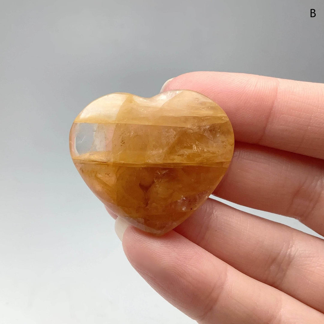 Golden Healing Quartz Heart - Rocks and Gems Canada