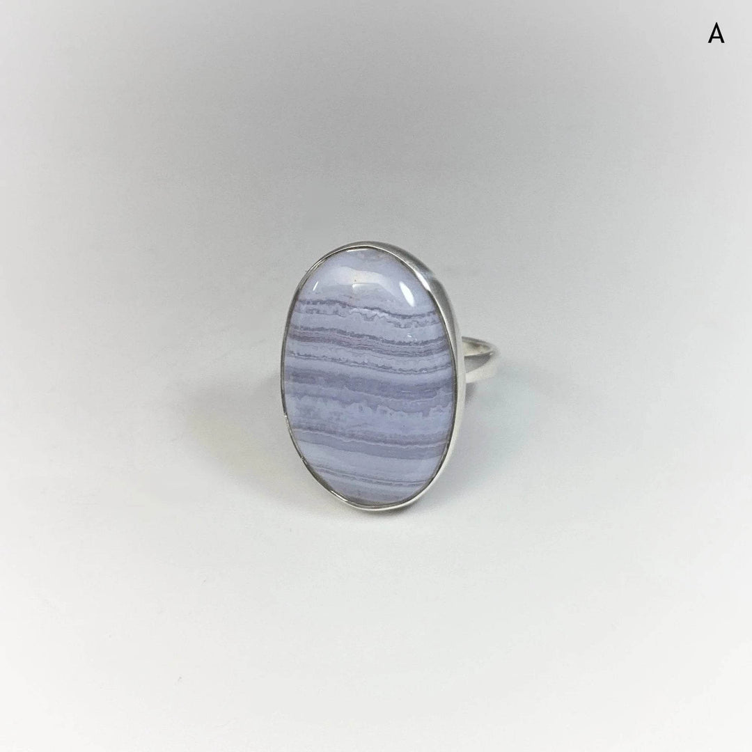 Blue Lace Agate Ring - Rocks and Gems Canada