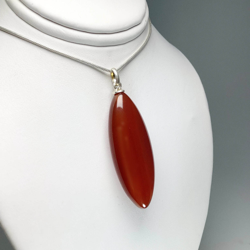Carnelian Agate Pendant - Rocks and Gems Canada