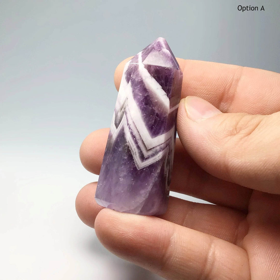 Chevron Amethyst Point - Rocks and Gems Canada