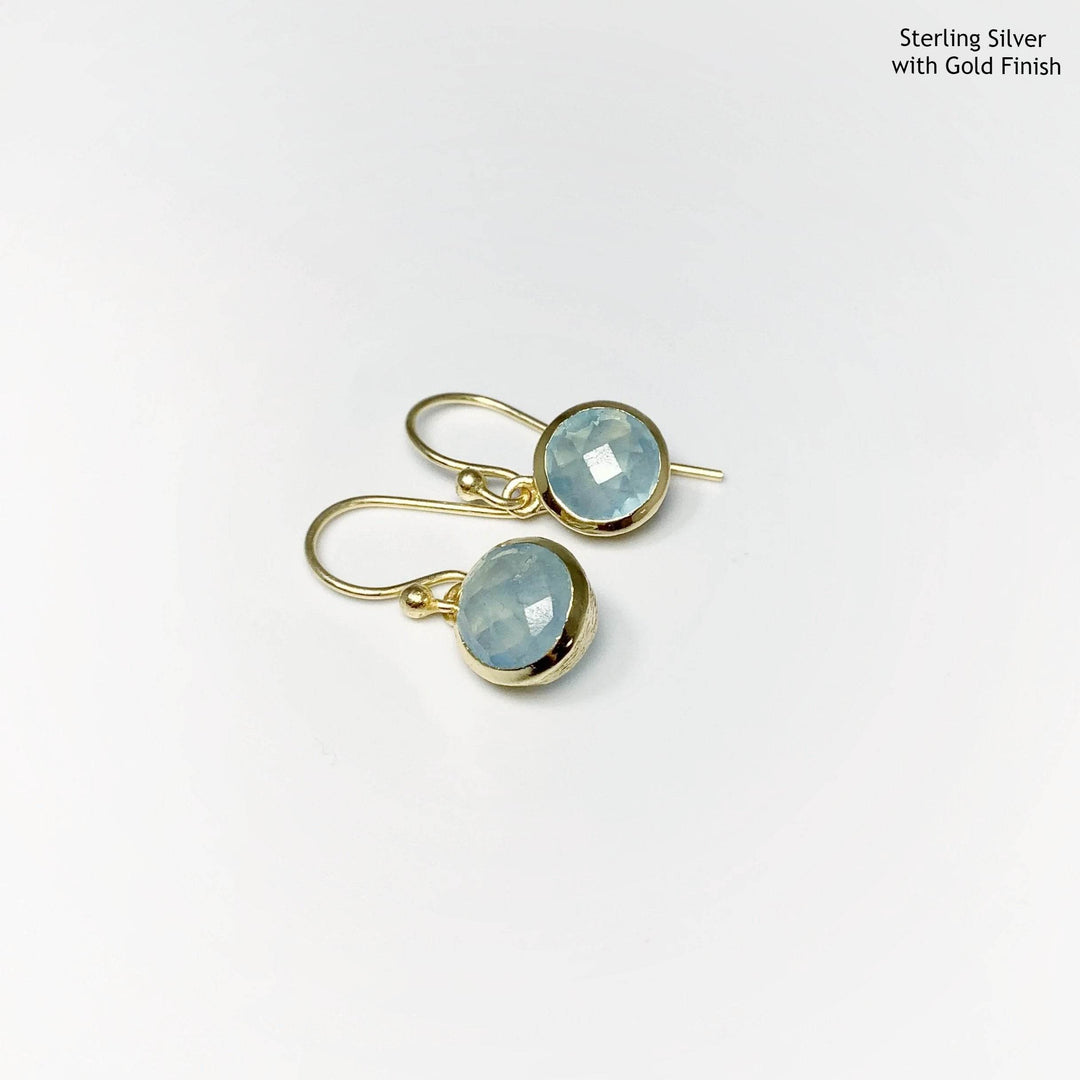 Aquamarine Dangle Earrings - Rocks and Gems Canada