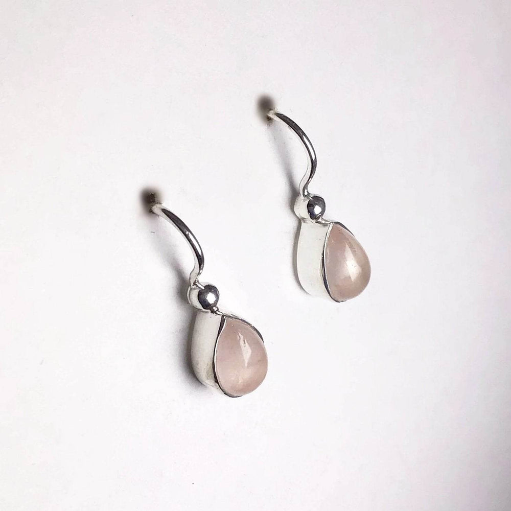 Rose Quartz Dangle Earrings - Rocks and Gems Canada