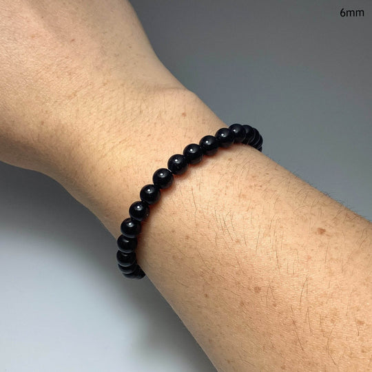 Black Obsidian Beaded Bracelet - Rocks and Gems Canada