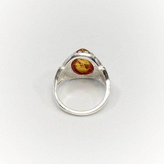 Cognac Amber Ring - Rocks and Gems Canada