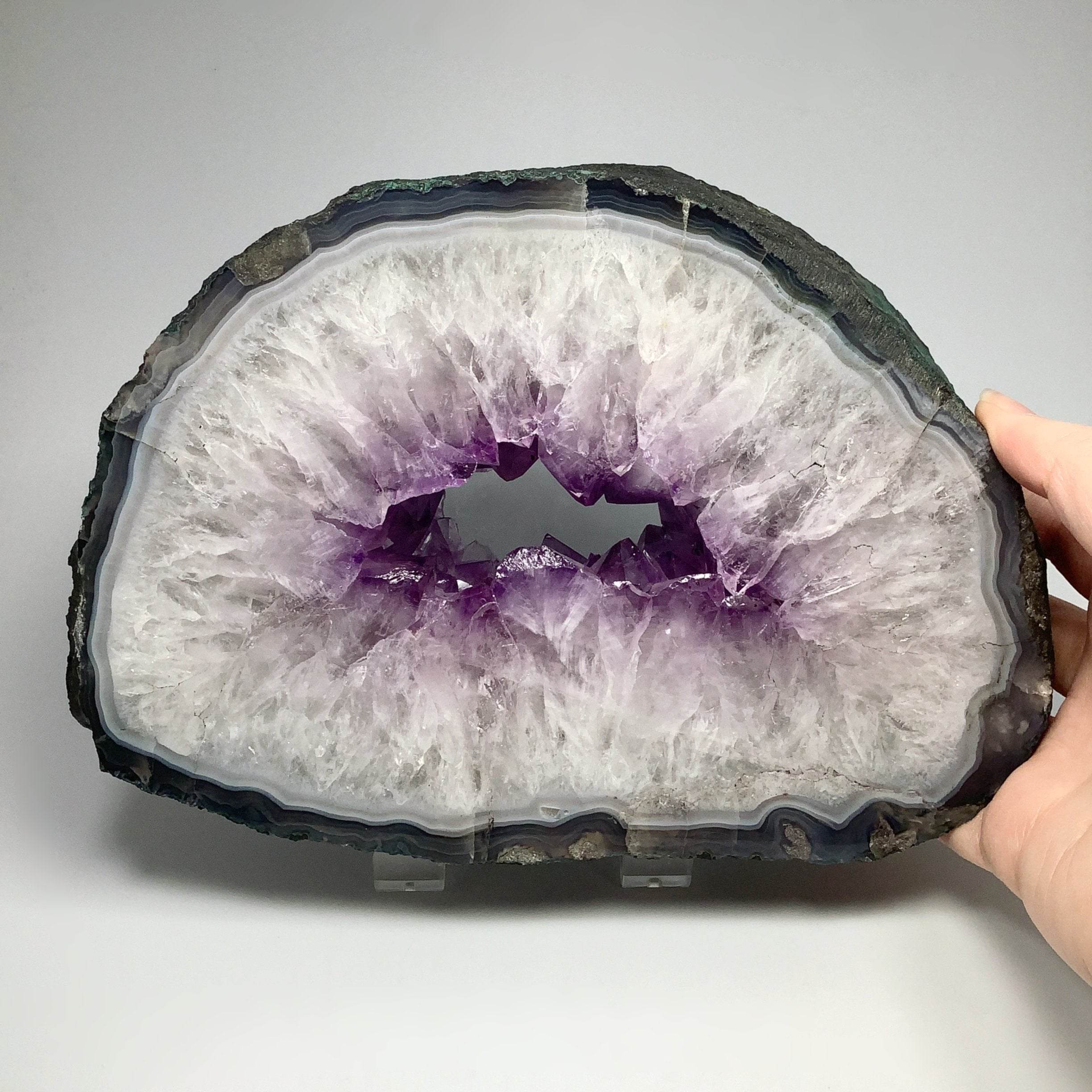 Amethyst Geode Slice - Rocks and Gems Canada