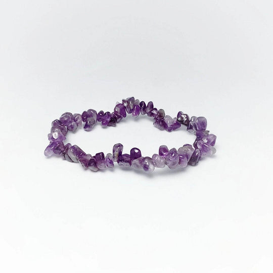 Amethyst Chip Beaded Bracelet - Rocks and Gems Canada