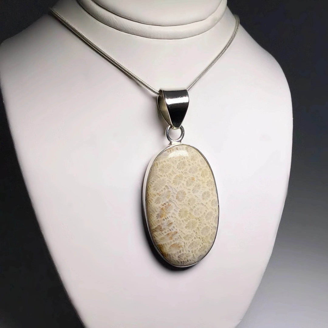 Fossilized Coral Pendant - Rocks and Gems Canada