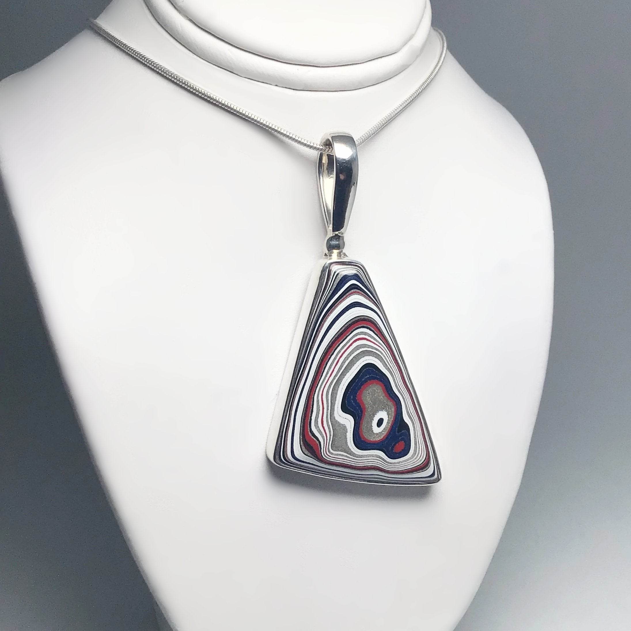 Fordite Pendant - Rocks and Gems Canada