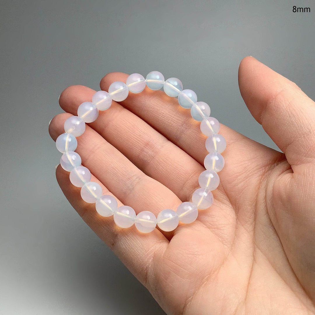 Moon Quartz Beaded Bracelet - Rocks and Gems Canada