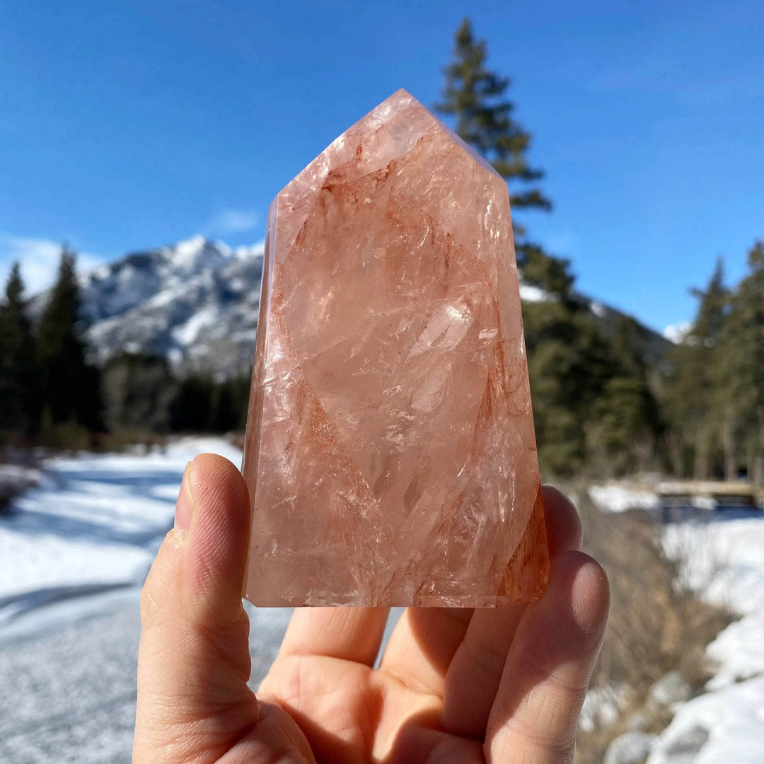 Red Hematoid Quartz Point - Rocks and Gems Canada