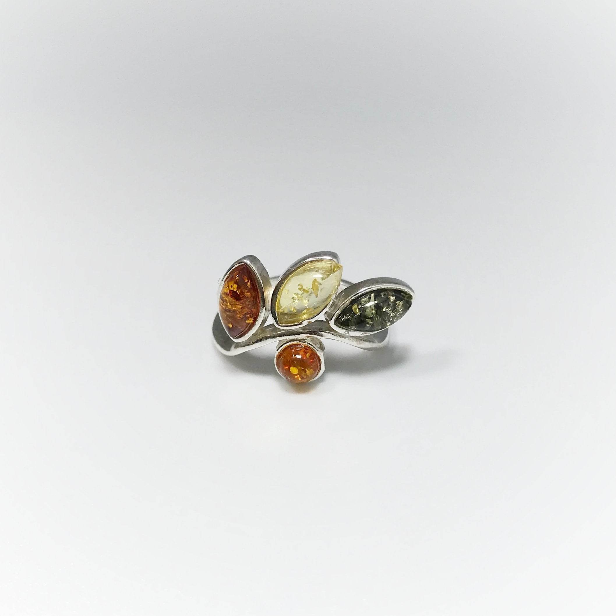 Mixed Amber Ring - Rocks and Gems Canada
