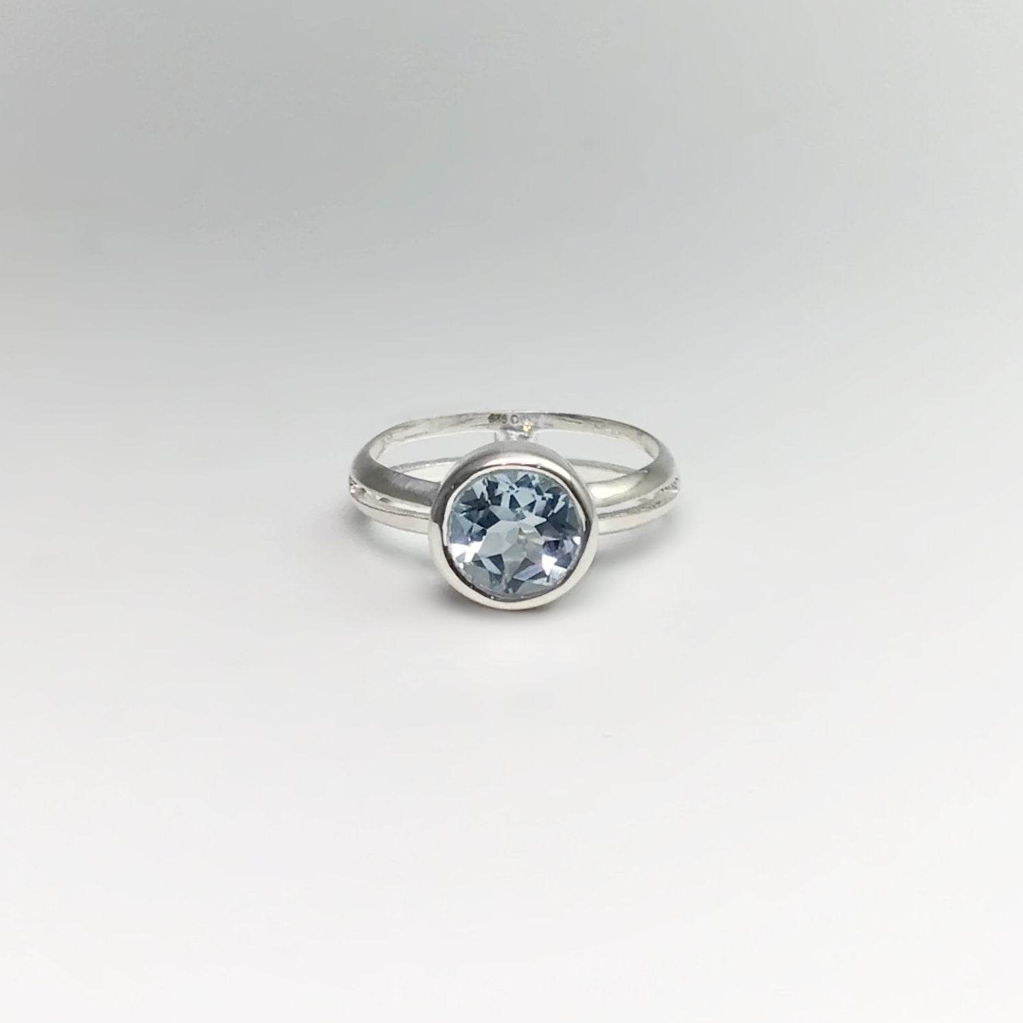 Blue Topaz Ring - Rocks and Gems Canada
