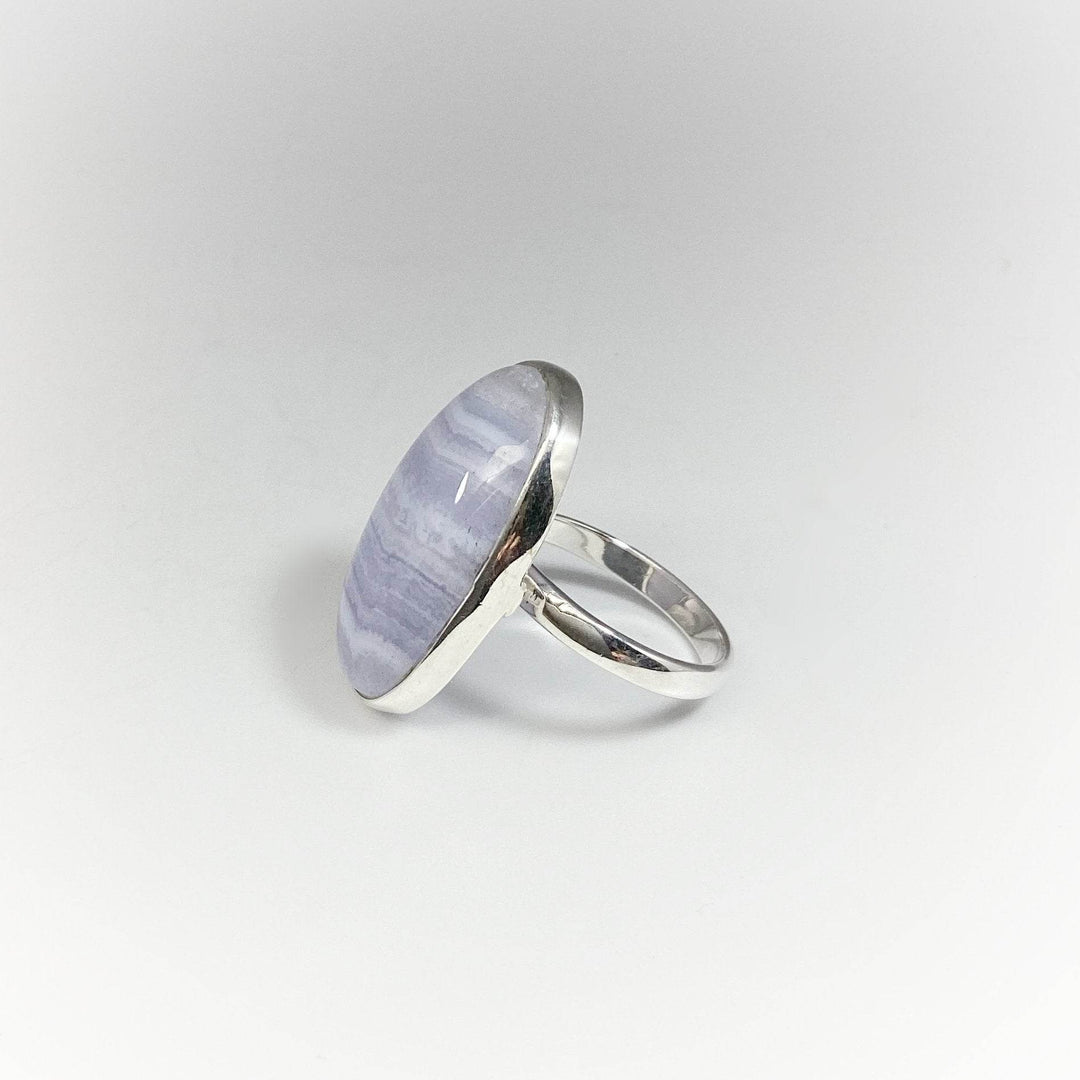 Blue Lace Agate Ring - Rocks and Gems Canada