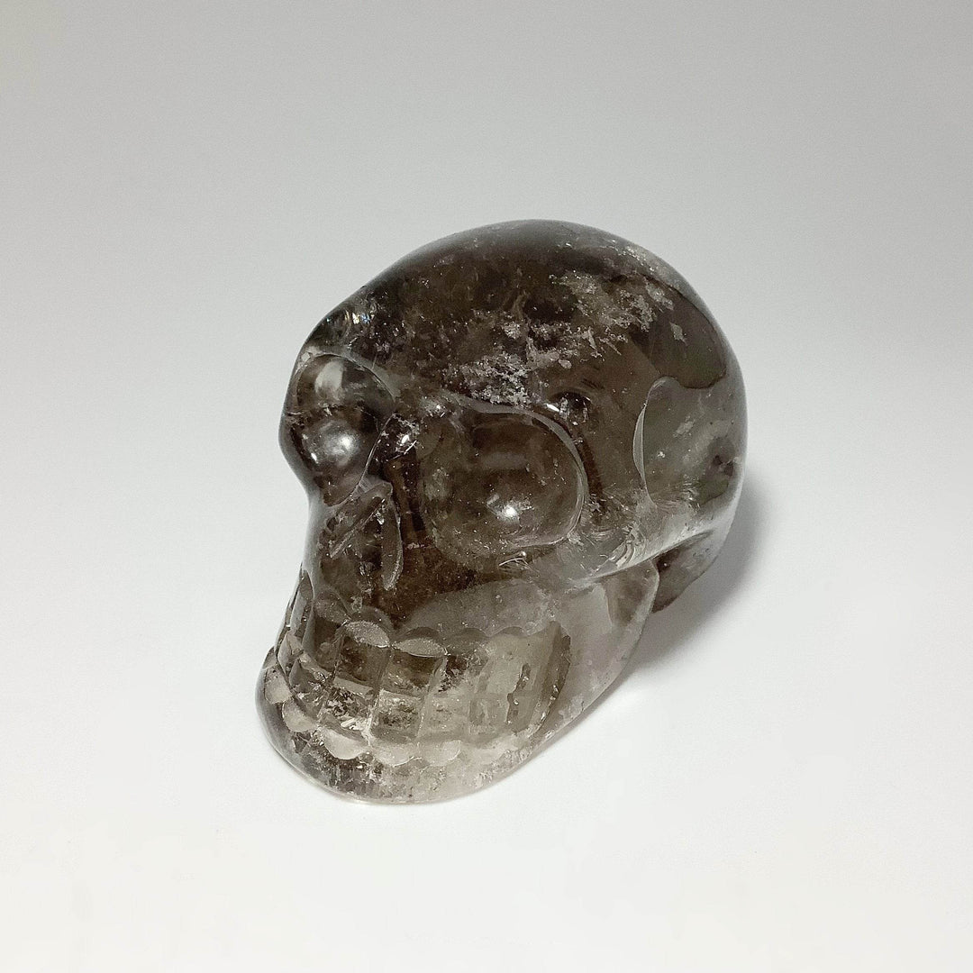 Carved Smoky Quartz Crystal Skull - Rocks and Gems Canada