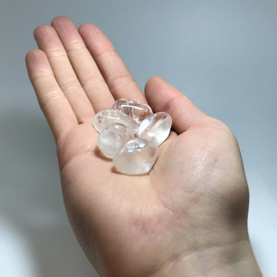 Quartz Small Tumbles Pouch - Rocks and Gems Canada