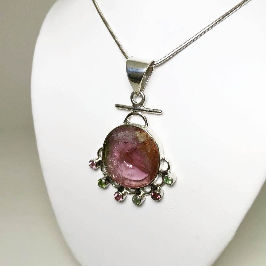 Mixed Tourmaline Pendant - Rocks and Gems Canada