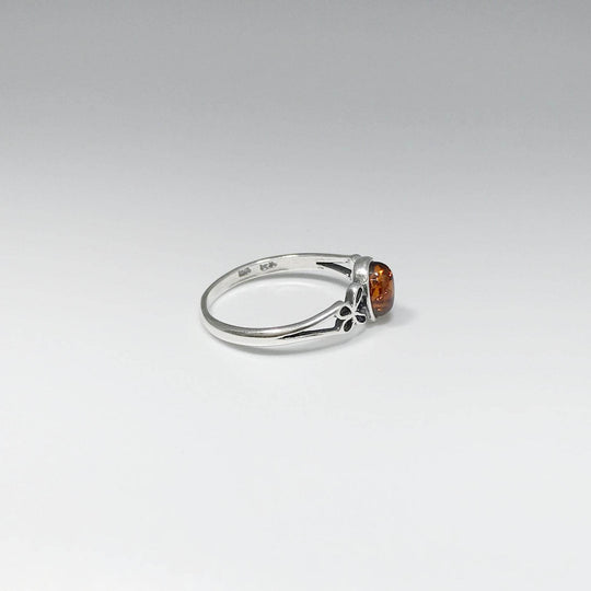 Cognac Amber Ring - Rocks and Gems Canada
