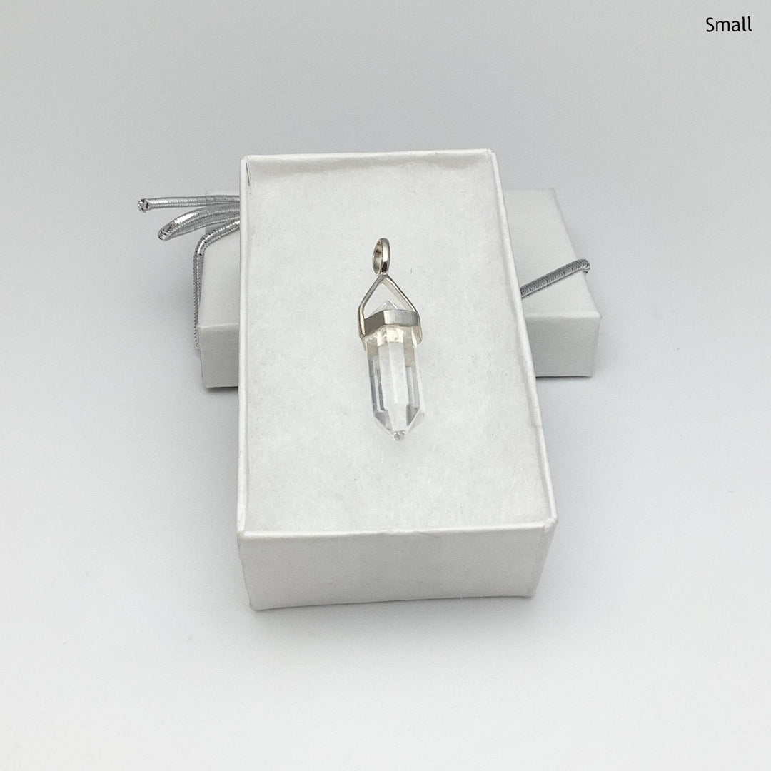Quartz Double Terminated Point Pendant - Rocks and Gems Canada